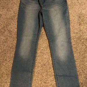 Women Lee Straight Leg Mid Rise Jean 16 Long